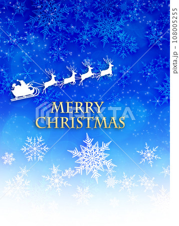 雪の結晶のイラスト背景 108005255