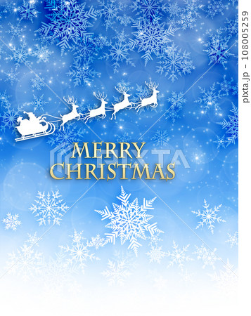 雪の結晶のイラスト背景 108005259