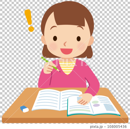 學習的孩子,女孩,小學生,高年級 學習的孩子,女孩,小學生,高年級 108005436