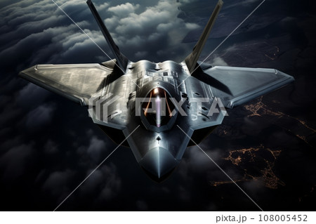 ステルス戦闘機,Generative AI AI画像 108005452
