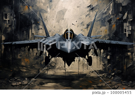 ステルス戦闘機,Generative AI AI画像 108005455