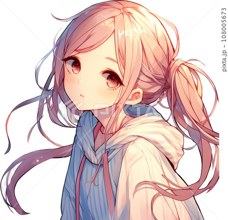 高画質　美少女 美少女 背景透過 高画質 人物 イラストのイラスト素材 [108005673] - PIXTA