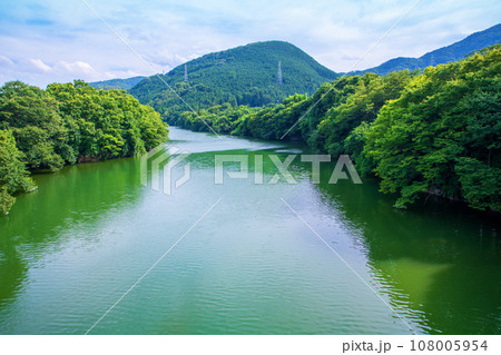 玉淀湖 寄居橋からの風景 寄居町 玉淀湖 寄居橋からの風景 寄居町 108005954