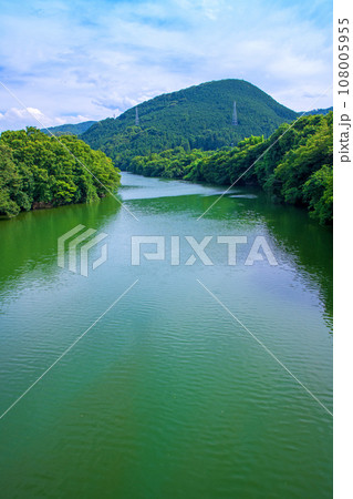 玉淀湖　寄居橋からの風景　寄居町　 108005955