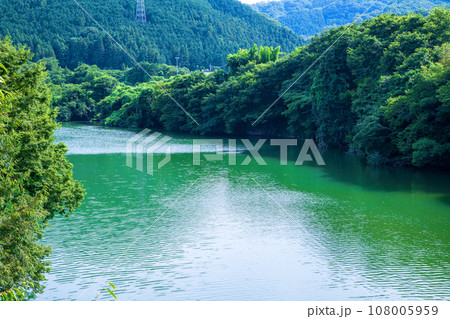 玉淀湖 寄居橋からの風景 寄居町 玉淀湖 寄居橋からの風景 寄居町 108005959