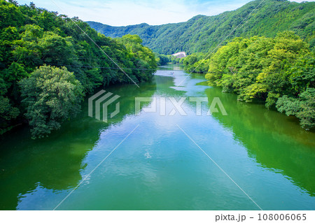 玉淀湖　寄居橋からの風景　寄居町　 108006065