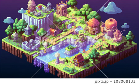 RPG風画像　背景素材 108008133