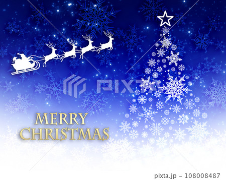 雪の結晶のイラスト背景 108008487