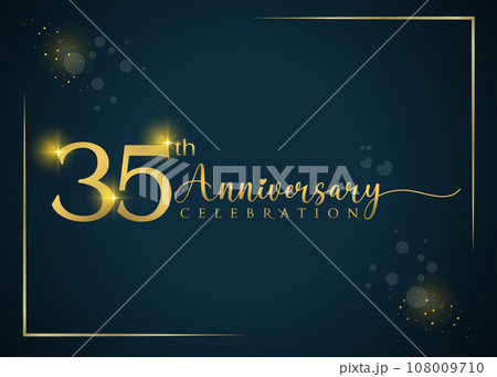35th year anniversary celebration. Anniversary logo 35th year anniversary celebration. Anniversary logo 108009710