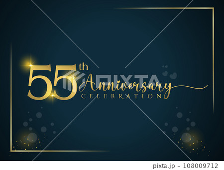 55th year anniversary celebration. Anniversary logo 55th year anniversary celebration. Anniversary logo 108009712