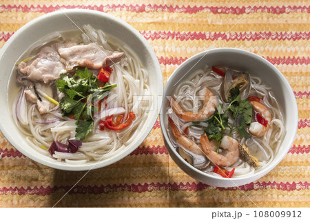 鶏肉のフォーと海鮮フォー ベトナム料理 鶏肉のフォーと海鮮フォー ベトナム料理 108009912