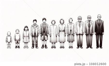 世代別で並んでいる 108012600