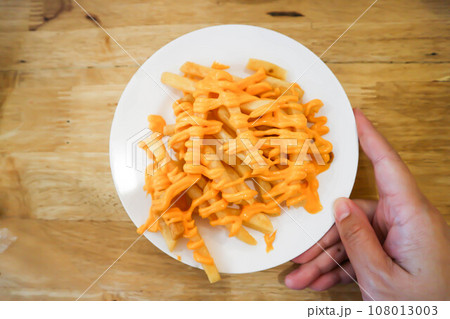 French fries or fried potato ,cheese fries 108013003