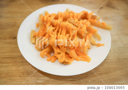French fries or fried potato ,cheese fries 108013005