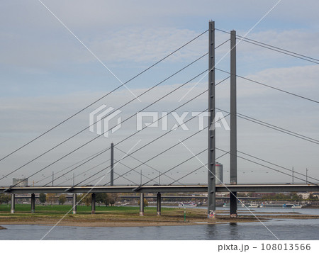 the city of Dusseldorf at the rhine river the city of Dusseldorf at the rhine river 108013566