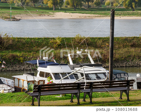 the city of Dusseldorf at the rhine river the city of Dusseldorf at the rhine river 108013688