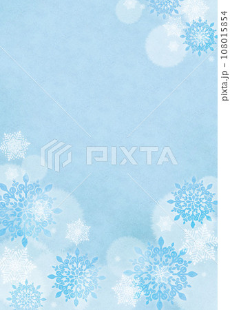 雪の結晶背景2023-10-2 108015854