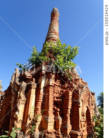 ミャンマー　インデイン遺跡2 108016424