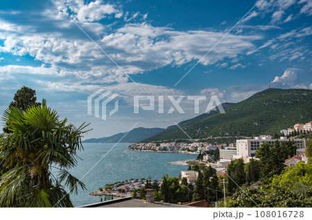 View of Bosnian city of Neum in summer 108016728