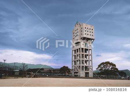 福岡県の旧志免鉱業所竪坑櫓 炭鉱跡 108016816