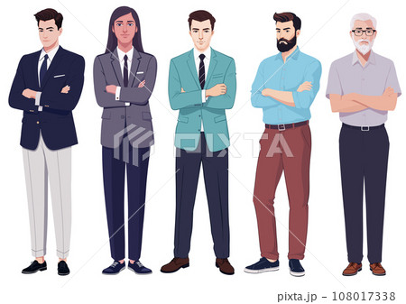 Corporate Command: Vector Illustration of Business Executives Corporate Command: Vector Illustration of Business Executives 108017338