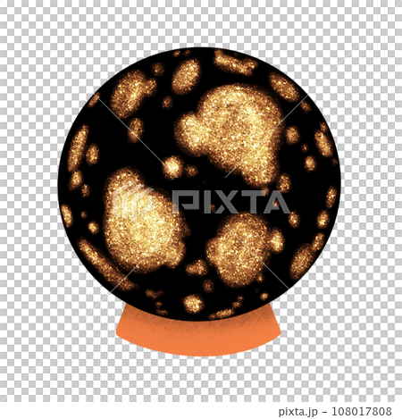 Halloween Magic Crystal Ball Cartoon illustration For Halloween Festival Decoration Halloween Magic Crystal Ball Cartoon illustration For Halloween Festival Decoration 108017808
