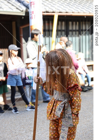 伊賀忍者の里 上野天神祭りの鬼行列 伊賀忍者の里 上野天神祭りの鬼行列 108020935