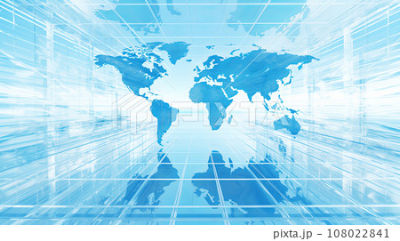 デジタル・AI・ネットワークイメージ　背景素材 108022841