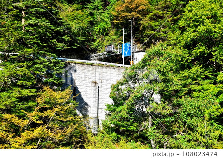 国道158号 入山トンネル 付近を望む(長野県松本市)【2023.10】 108023474