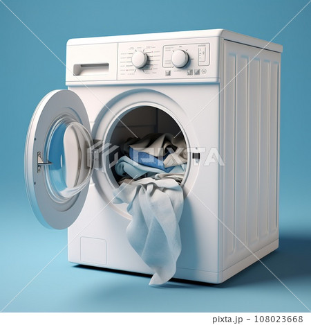 Washing machine with dirty laundry, a machine for washing clothes 108023668