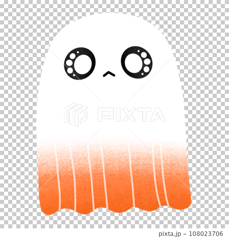 Cute Ghost Cartoon illustration For Halloween Festival Decoration Cute Ghost Cartoon illustration For Halloween Festival Decoration 108023706
