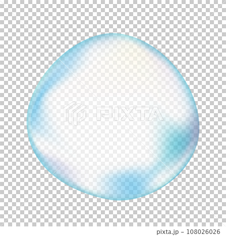 Sphere water, vector illustration of pearly gradient mesh Sphere water, vector illustration of pearly gradient mesh 108026026