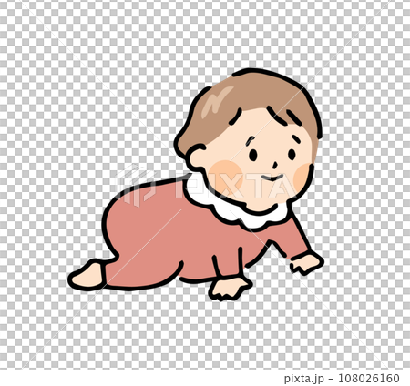 嬰兒爬行的插圖 108026160