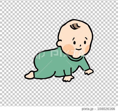 嬰兒爬行的插圖 108026166