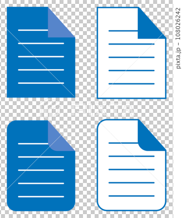 ファイルアイコンセット 青 ファイルアイコンセット 青 108026242