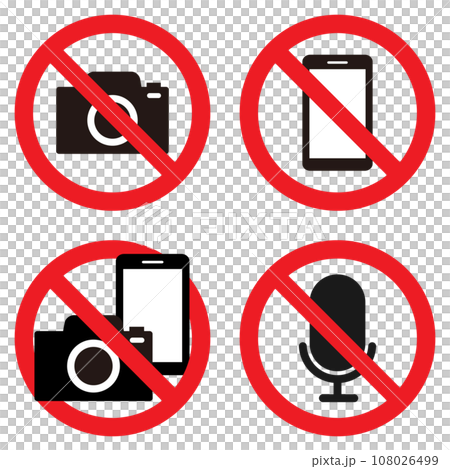禁止攝影標記集 108026499