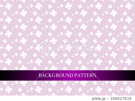 Lucky cute four leaf clover pattern pink background Lucky cute four leaf clover pattern pink background 108027016