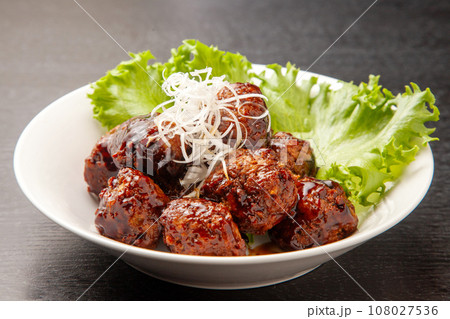 黒酢あんの肉団子 108027536