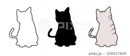 何かを見つけた猫 108027605