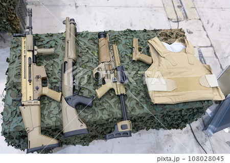 Collection of camouflage weapons 108028045