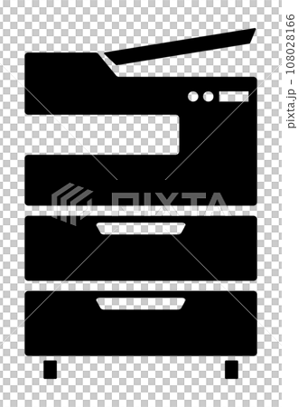 OA multifunction device icon black OA multifunction device icon black 108028166