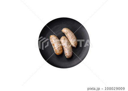 Sausages vegetable protein seitan meatless soy wheat classic taste vegetarian or vegan snack 108029009