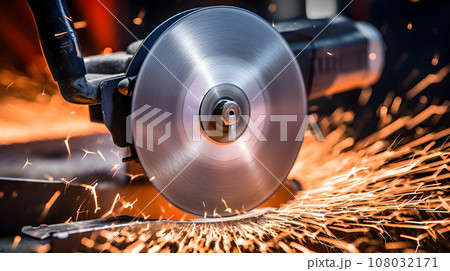 Close-up metal saw blade Close-up metal saw blade 108032171