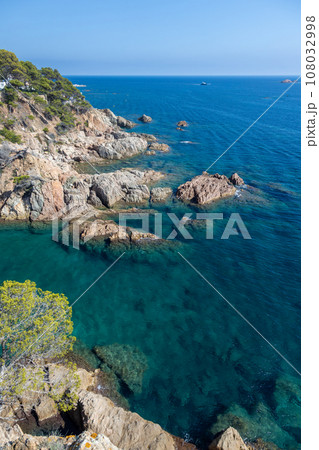 View of cove in Palamos, Costa Brava, Girona. Spain View of cove in Palamos, Costa Brava, Girona. Spain 108032998