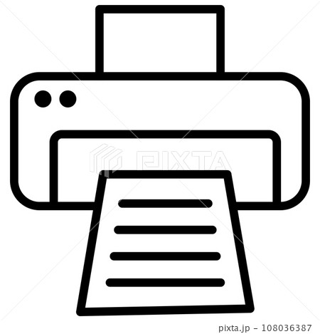 プリンターのアイコン 108036387