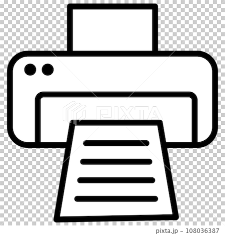 プリンターのアイコン 108036387