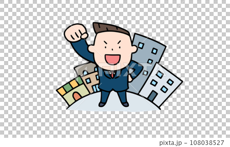 商人在社會上努力工作 108038527