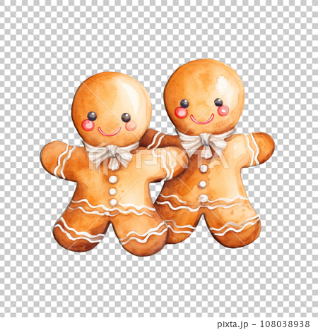 gingerbread couple clip art