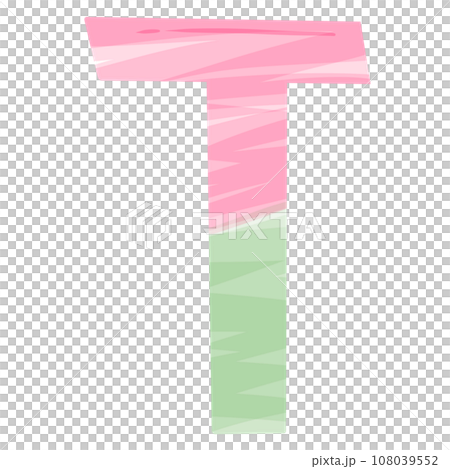 alphabet T with Christmas theme alphabet T with Christmas theme 108039552
