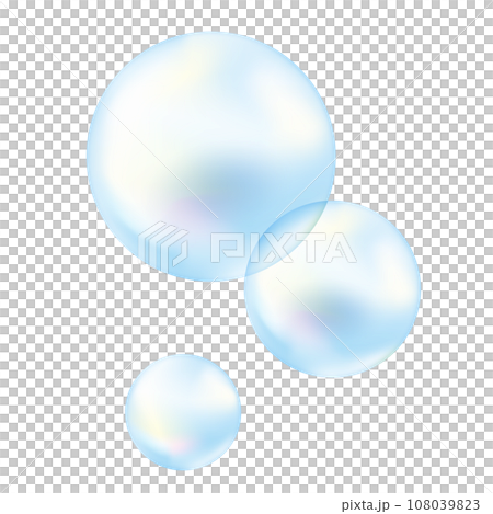 Vector illustration of soap bubbles 108039823